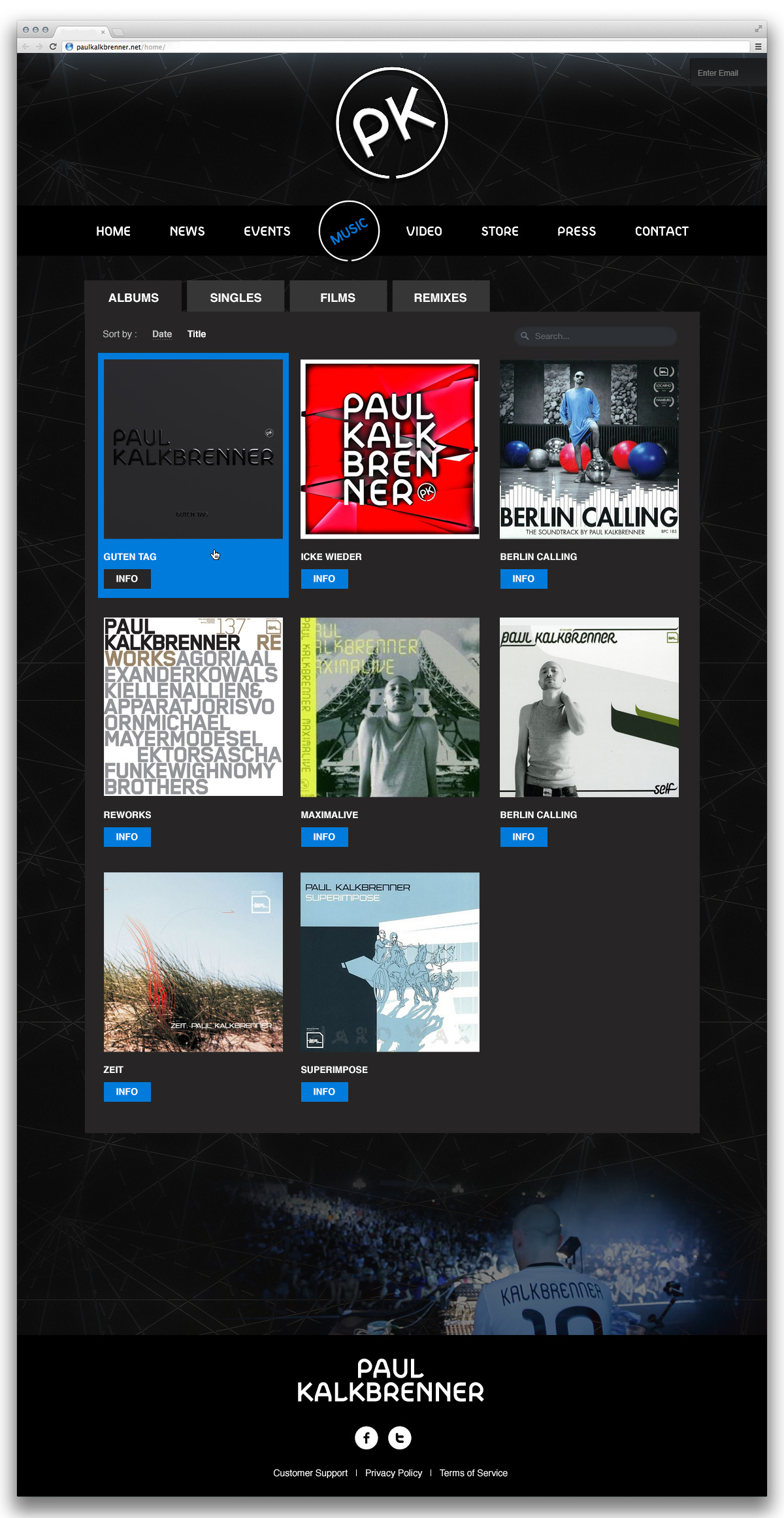 Paul Kalkbrenner home page