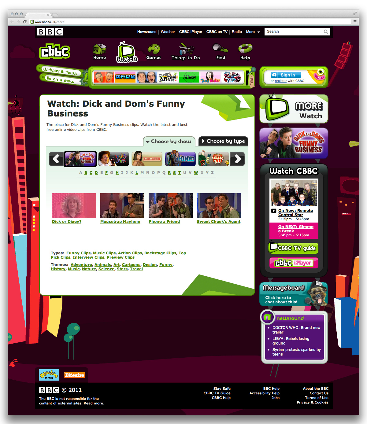 CBBC Watch Page