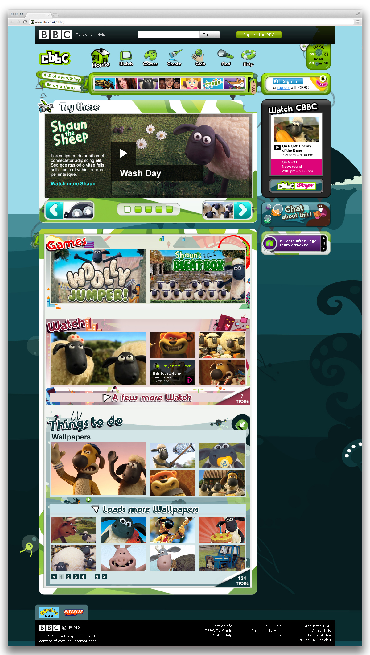 CBBC Brand Page