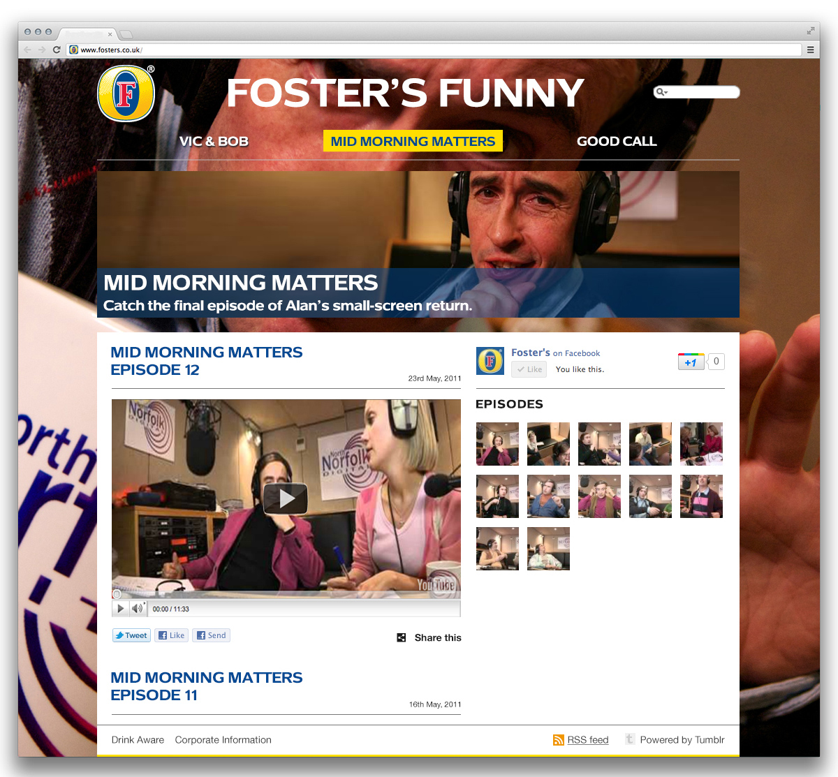 Foster's Tumblr Mid Morning Matters