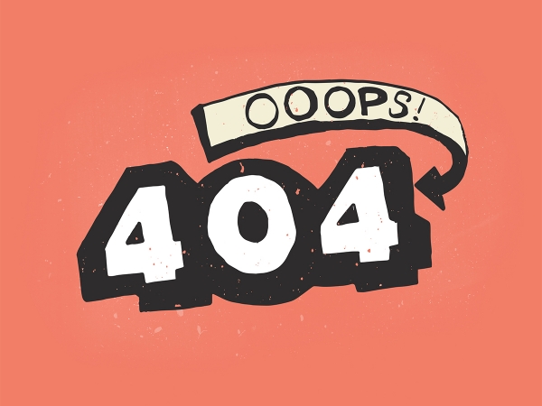 404 Hand Lettering