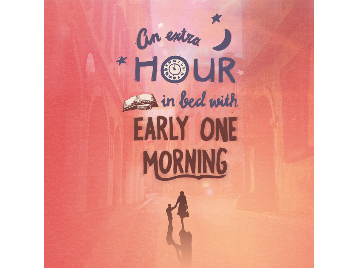 An extra hour hand lettering